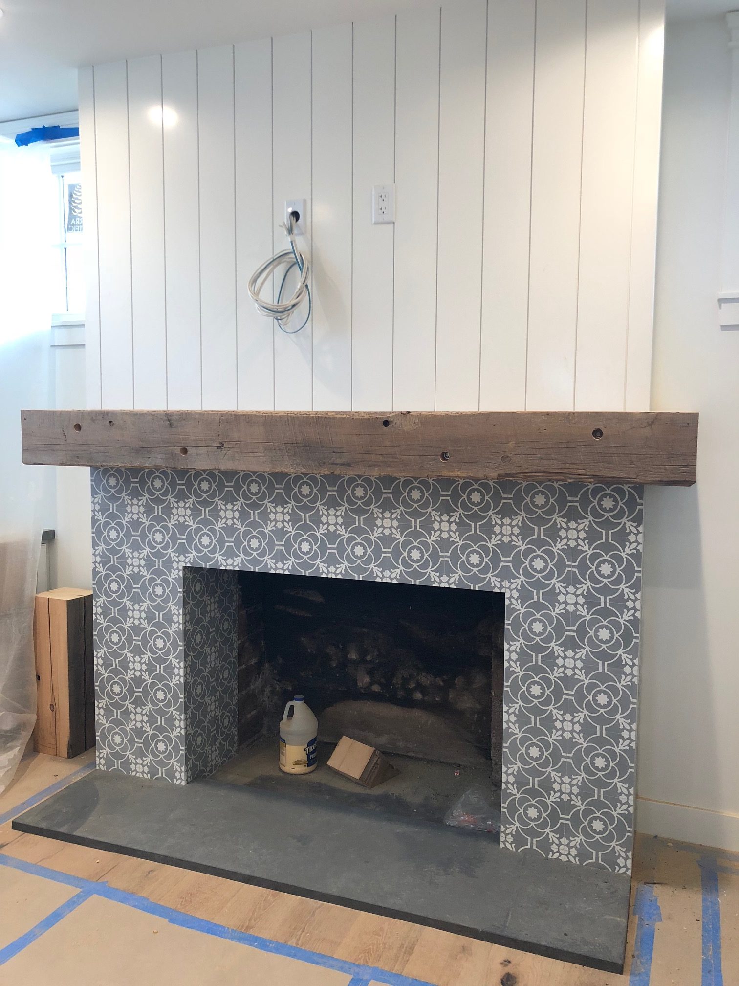 Project Update Rafterhousebungalow, Spanish Tile Fireplace Designs